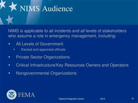 Apr 17, 2020 · User: 6. Which NIMS structure develops, recommends, and executes public information plans and strategies? Weegy: The National Incident Management System (NIMS) is a standardized approach to incident management developed by the Department of Homeland Security. |Score .6356| summerloor |Points 91|. User: 4. 